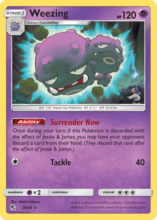 Weezing 29/68 - Hidden Fates Reverse Holofoil