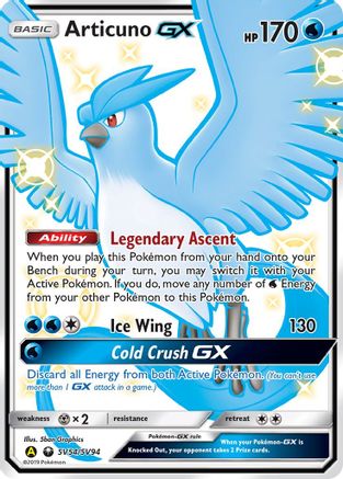 Articuno-GX SV54/94 - Shiny Vault Holofoil