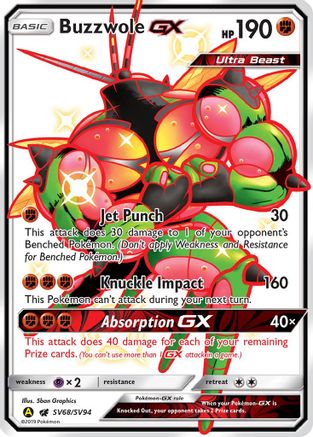 Buzzwole-GX SV68/94 - Shiny Vault Holofoil