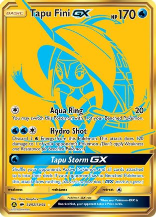 Tapu Fini-GX SV92/94 - Shiny Vault Holofoil