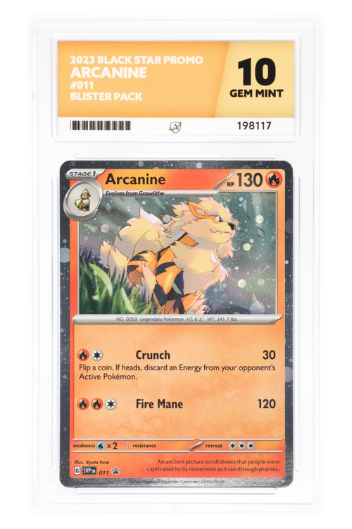 Arcanine holo SVP011 - ACE 10 - Black Star Promo - Blister Pack - 2023