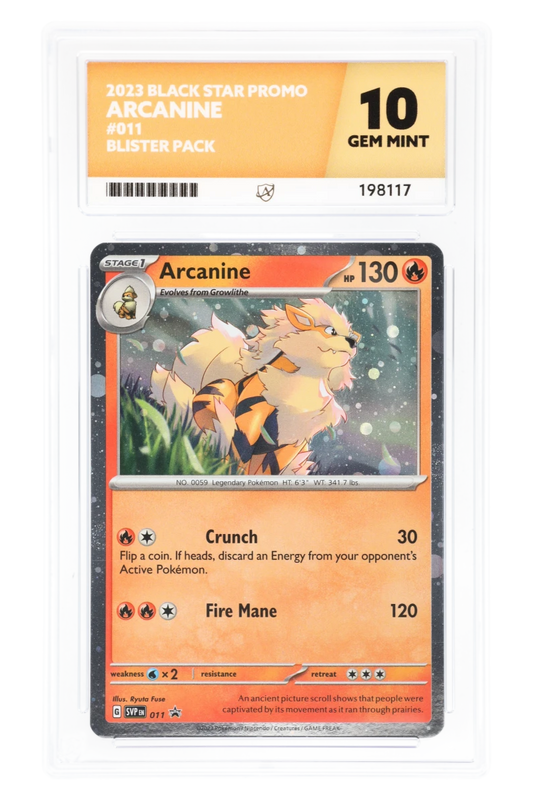 Arcanine holo SVP011 - ACE 10 - Black Star Promo - Blister Pack - 2023