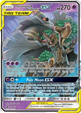 Trevenant & Dusknoir-GX SM217/248 - SM Black Star Promos Holofoil