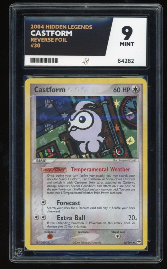 Castform  - Reverse Foil - 30/101 - Hidden Legends - ACE 9