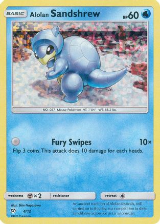 Alolan Sandshrew 4/12 - McDonalds Collection 2019 Holofoil