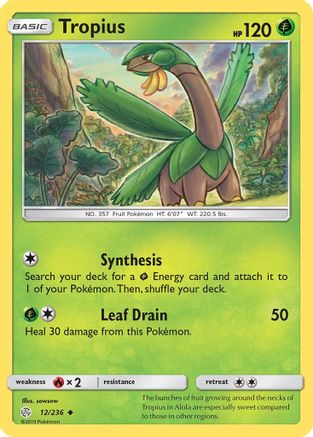 Tropius 12/236 - Cosmic Eclipse Reverse Holofoil