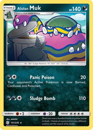 Alolan Muk 131/236 - Cosmic Eclipse Reverse Holofoil