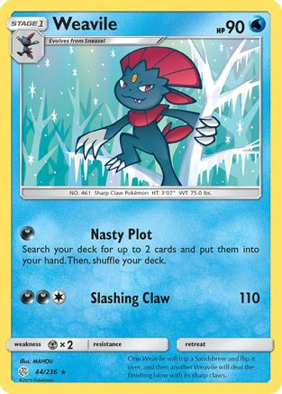 Weavile 44/236 - Cosmic Eclipse Reverse Holofoil