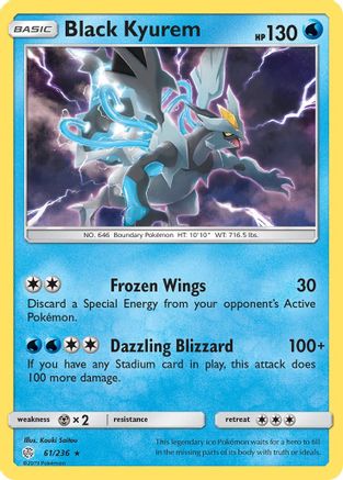 Black Kyurem 61/236 - Cosmic Eclipse Reverse Holofoil