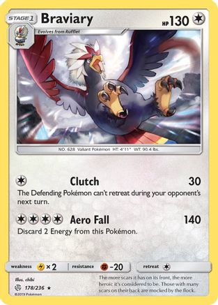 Braviary 178/236 - Cosmic Eclipse Reverse Holofoil