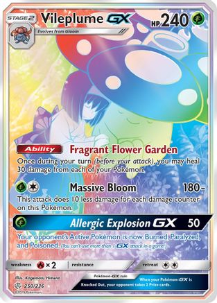 Vileplume-GX 250/236 - Cosmic Eclipse Holofoil