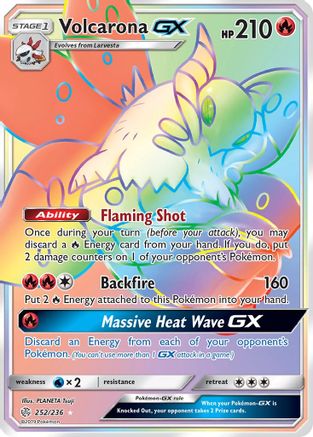 Volcarona-GX 252/236 - Cosmic Eclipse Holofoil