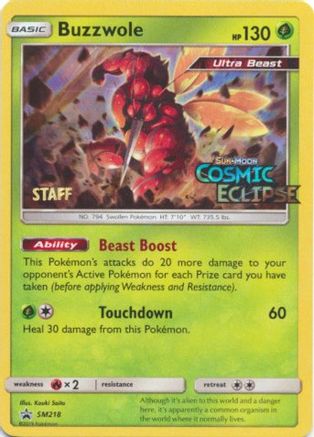 Buzzwole - SM218 (Prerelease) [Staff] SM218 - SM Promos Holofoil