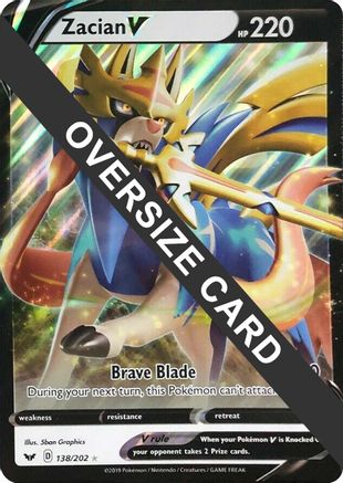 Zacian V - 138/202 138 - Jumbo Cards Holofoil