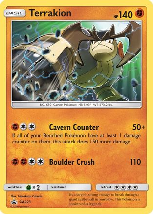 Terrakion SM223/248 - SM Black Star Promos Holofoil