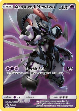 Armored Mewtwo SM228/248 - SM Black Star Promos Holofoil