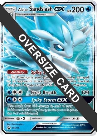 Alolan Sandslash GX - SM236 SM236 - Jumbo Cards Holofoil