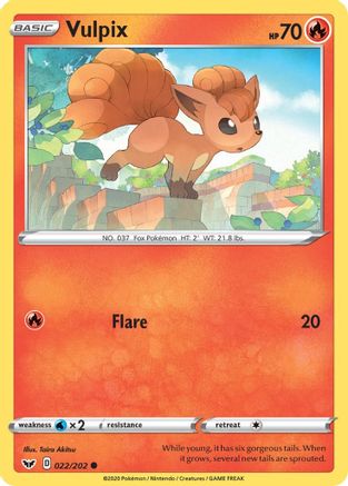 Vulpix 22/202 - Sword & Shield Reverse Holofoil