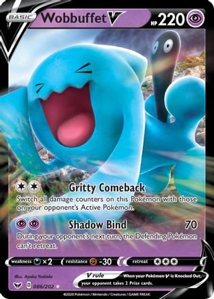 Wobbuffet V 86/202 - Sword & Shield Holofoil