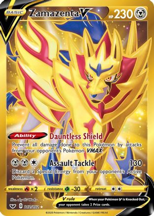 Zamazenta V 212/202 - Sword & Shield Holofoil