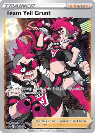 Team Yell Grunt 202/202 - Sword & Shield Holofoil