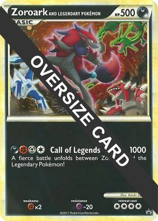 Zoroark and Legendary Pokemon (World of Illusions Promo) - Jumbo Cards Holofoil