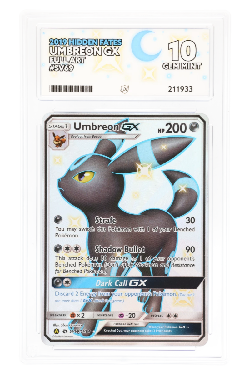 Umbreon GX SV69/SV94 - ACE 10 - Hidden Fates - Full Art - 2019