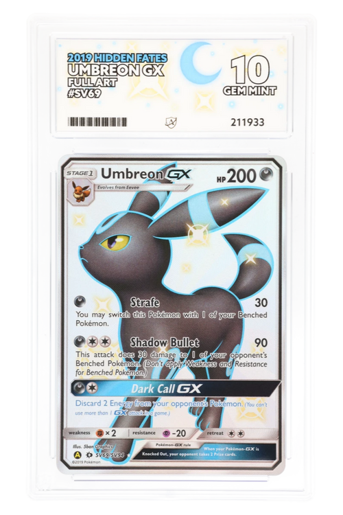 Umbreon GX SV69/SV94 - ACE 10 - Hidden Fates - Full Art - 2019