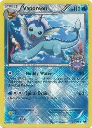 Vaporeon - 25/108  (State Championships) 25 - League & Championship Cards Reverse Holofoil