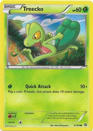 Treecko - 6/160 (Sheen Holo) 6 - Miscellaneous Cards & Products Holofoil