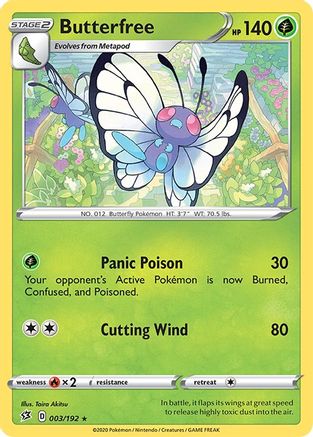 Butterfree 3/192 - Rebel Clash