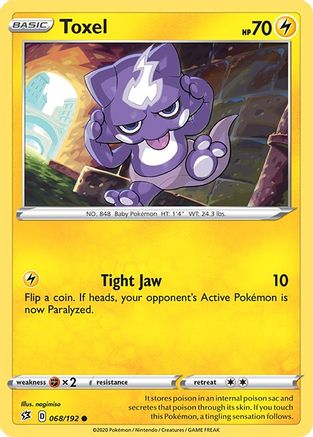 Toxel 68/192 - Rebel Clash Reverse Holofoil