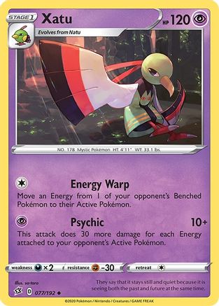 Xatu 77/192 - Rebel Clash Reverse Holofoil