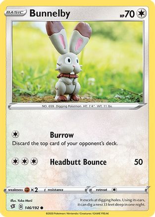 Bunnelby 146/192 - Rebel Clash Reverse Holofoil