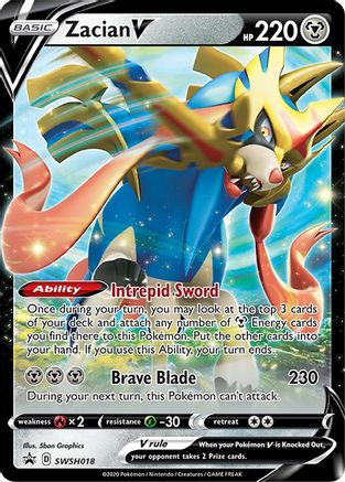 Zacian V SWSH018/307 - SWSH Black Star Promos Holofoil