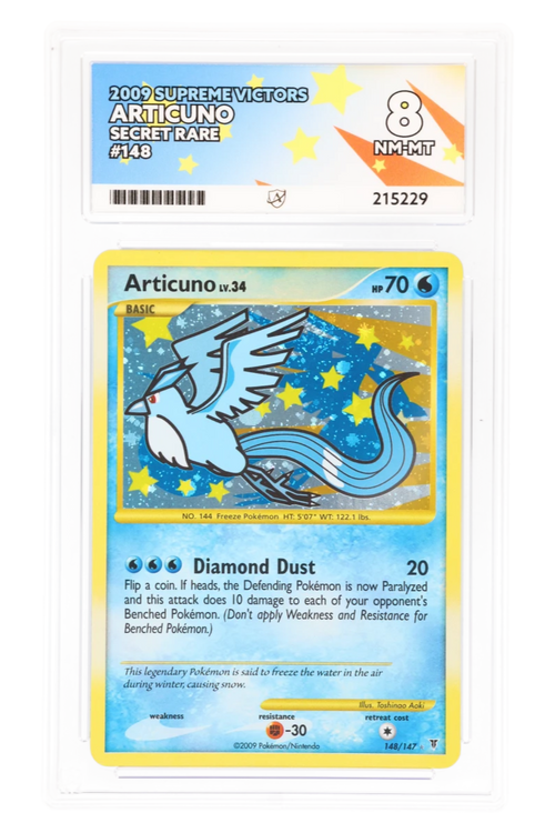 Articuno 148/147 - ACE 8 - Supreme Victors - 2009 - Secret Rare