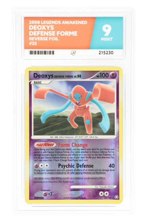 Deoxys Defense Forme 25/146 - ACE 9 - Legends Awakened - 2008 - Reverse Foil