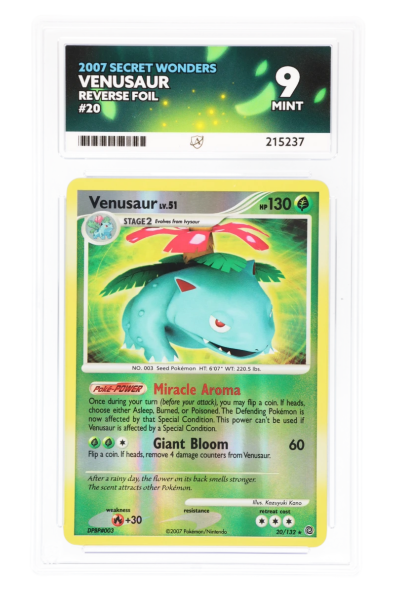 Venusaur 20/132 - ACE 9 - Secret Wonders - 2007 - Reverse Foil