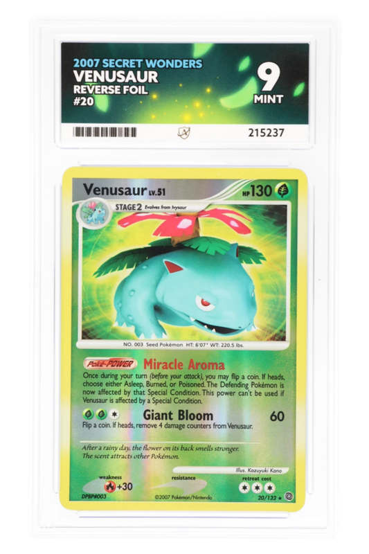 Venusaur 20/132 - ACE 9 - Secret Wonders - 2007 - Reverse Foil