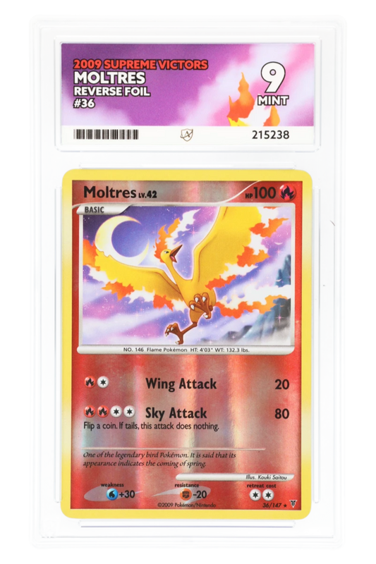 Moltres 36/147 - ACE 9 - Supreme Victors - 2009 - Reverse Foil