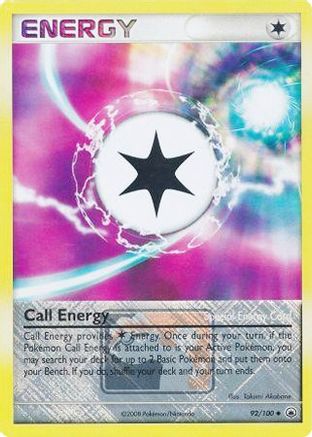 Call Energy - 92/100 (League Promo) 92 - League & Championship Cards Reverse Holofoil