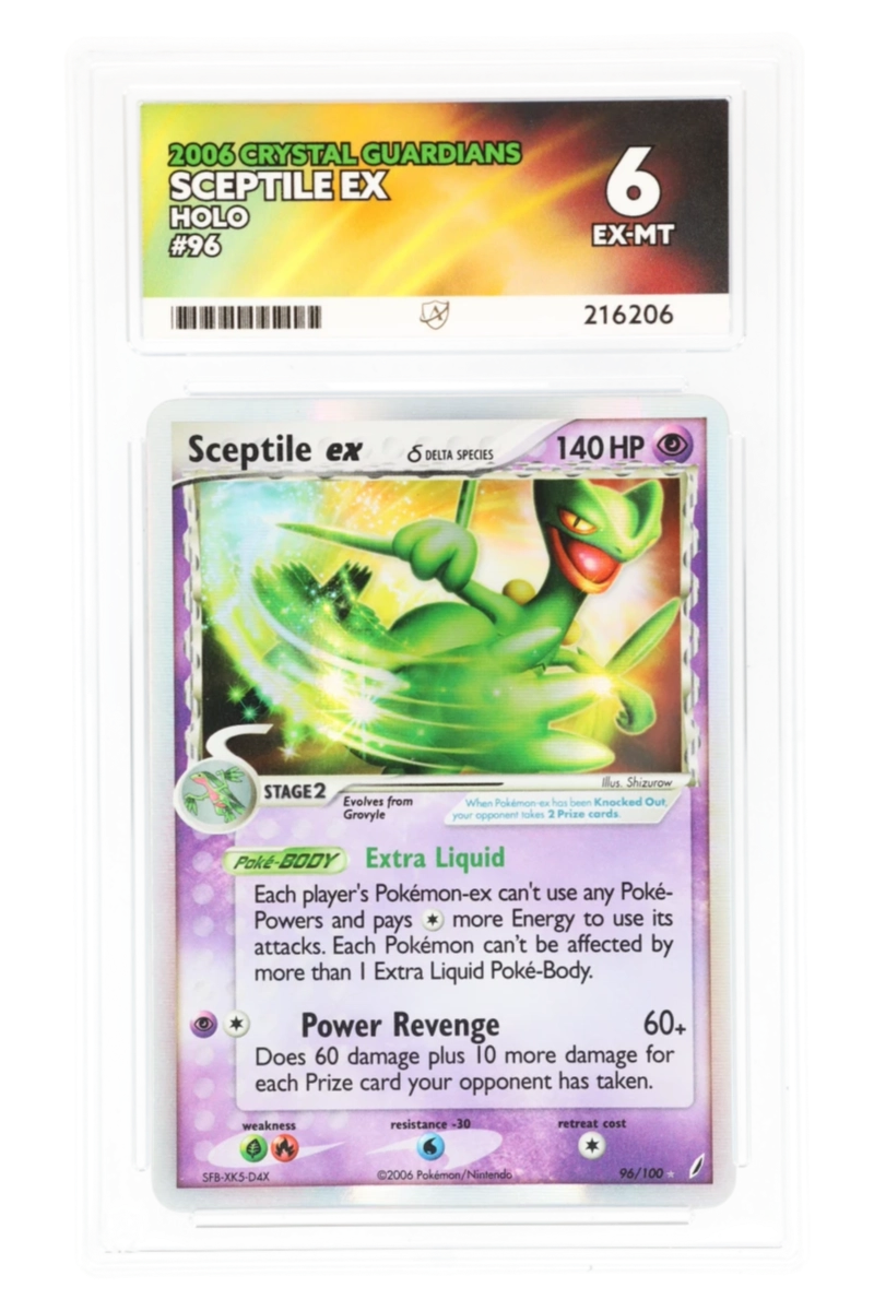 Sceptile ex 96/100 - ACE 6 - Crystal Guardians - 2006 - Holo