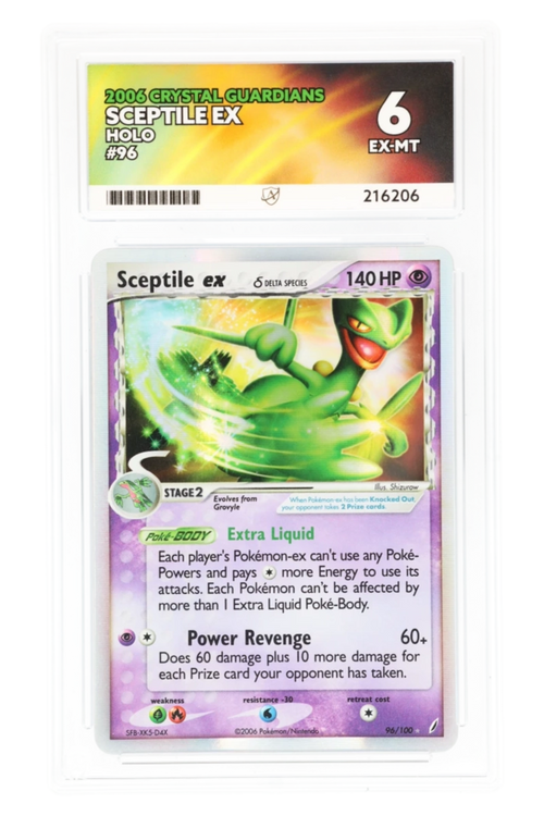 Sceptile ex 96/100 - ACE 6 - Crystal Guardians - 2006 - Holo