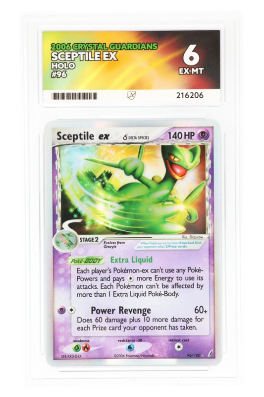 Sceptile ex 96/100 - ACE 6 - Crystal Guardians - 2006 - Holo