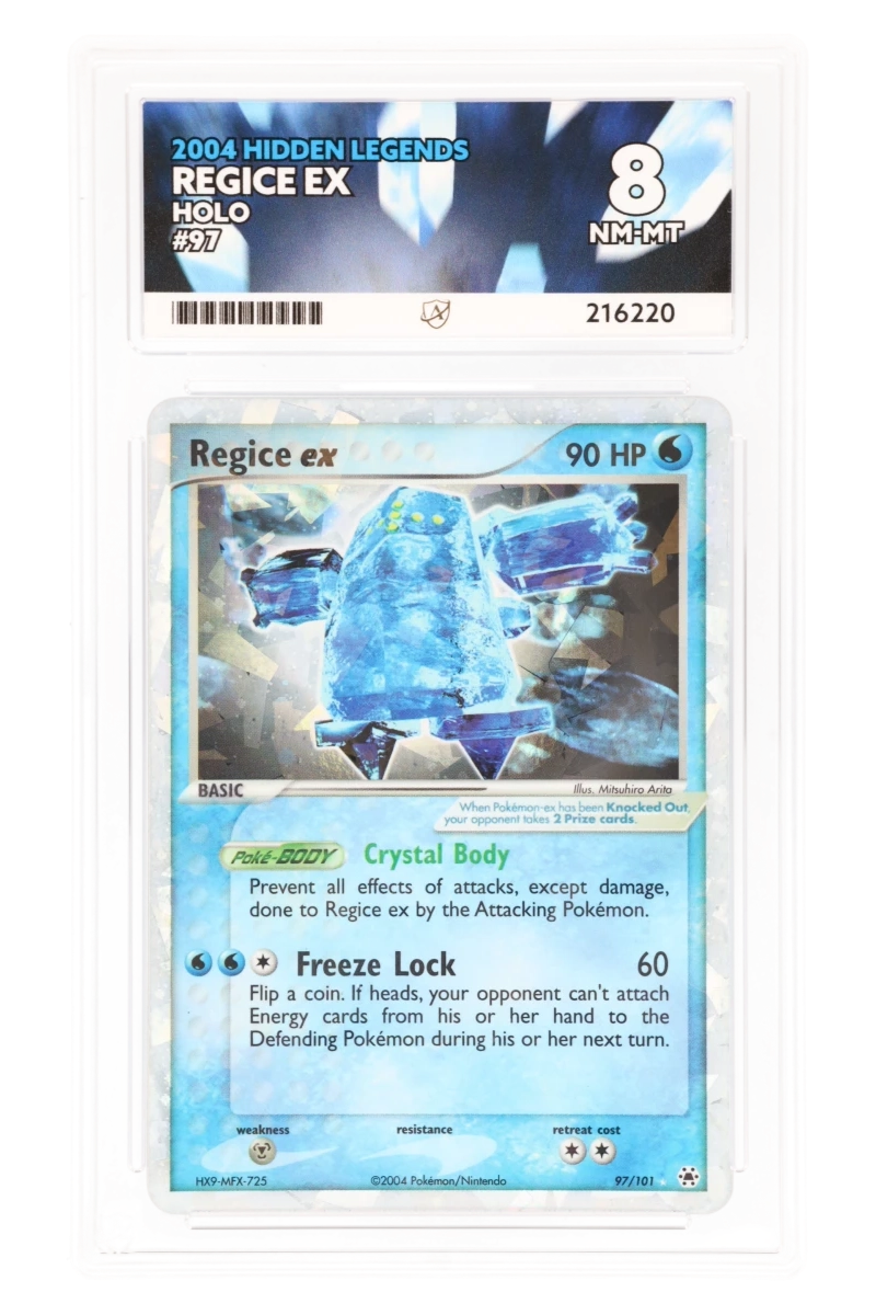 Regice ex 97/101 - ACE 8 - Hidden Legends - 2004 - Holo