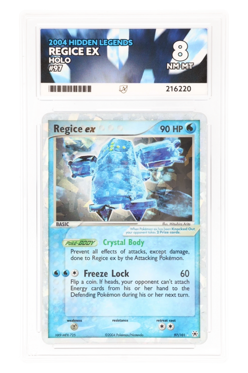 Regice ex 97/101 - ACE 8 - Hidden Legends - 2004 - Holo