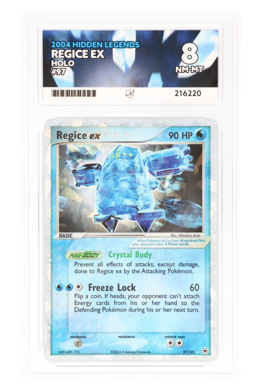 Regice ex 97/101 - ACE 8 - Hidden Legends - 2004 - Holo