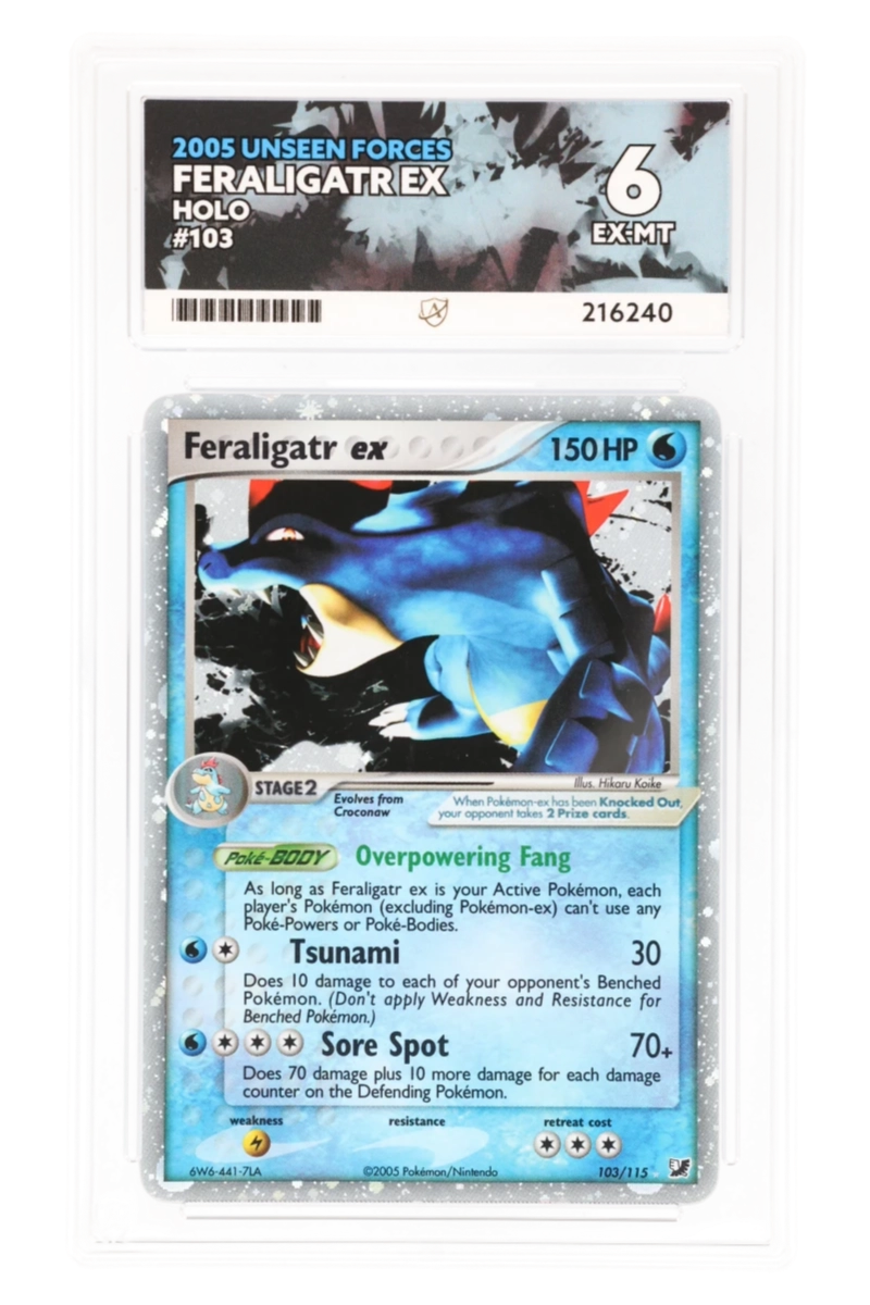 Feraligatr ex 103/115 - ACE 6 - Unseen Forces - 2005 - Holo