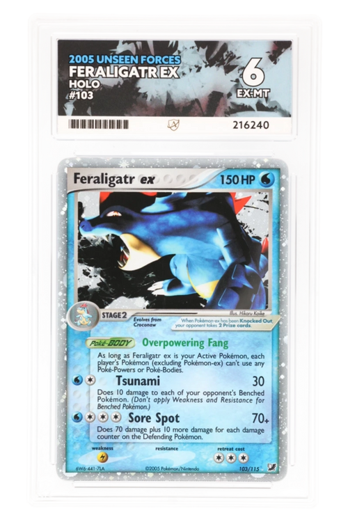 Feraligatr ex 103/115 - ACE 6 - Unseen Forces - 2005 - Holo