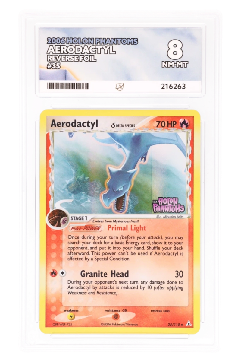 Aerodactyl 35/110 - ACE 8 - Holon Phantoms - 2006 - Reverse Foil